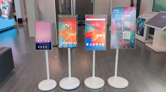 Borne tactile avec batterie