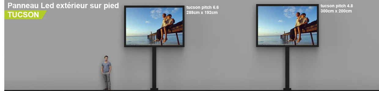 Panneau Led extérieur sur pied Tucson