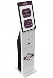 Borne d'accueil balden avec code barre