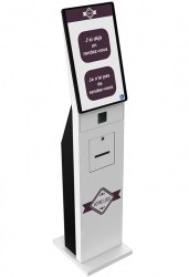 Borne d'accueil Balden avec code barre