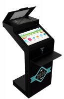 Borne tactile avec scanner