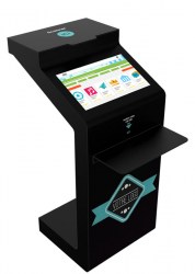 Borne avec tablette