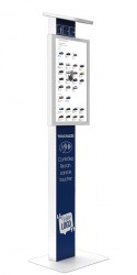 Borne touchless 27 pouces