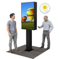 Ecran vitrine 55 pouces suspendu Lincoln