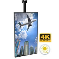 Ecran vitrine 2500 candelas 75 pouces vertical Franklin