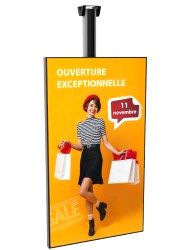 Ecran vitrine suspendu