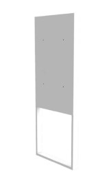 Totem vitrine 55 pouces sur pied