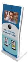 Borne avec webcam 22 pouces