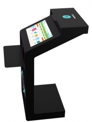Borne interactive avec scanner
