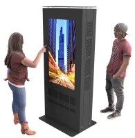 Totem LG extérieur avec 2 écrans