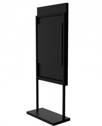 Ecran vitrine 75 pouces sur pied