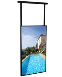 Ecran vitrine 55 pouces suspendu