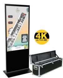 Totem tactile 55 pouces avec flightcase